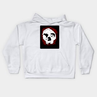 Dark and Gritty Neanderthal Skull Caveman Kids Hoodie